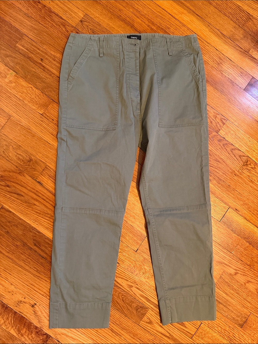 Theory Olive Utility Chinos Brand New 10